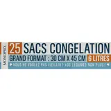 Monoprix Sacs congélation grand format 6L