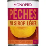 Monoprix Pêches Au Sirop Léger 235g