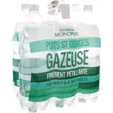 Monoprix Eau minérale gazeuse 6x1,25L