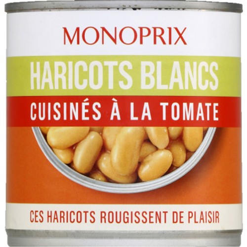 Monoprix Haricots Blancs Cuisinés à la Tomate 250g