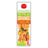 Monoprix Jus d'orange sanguine 100% pur jus 1L