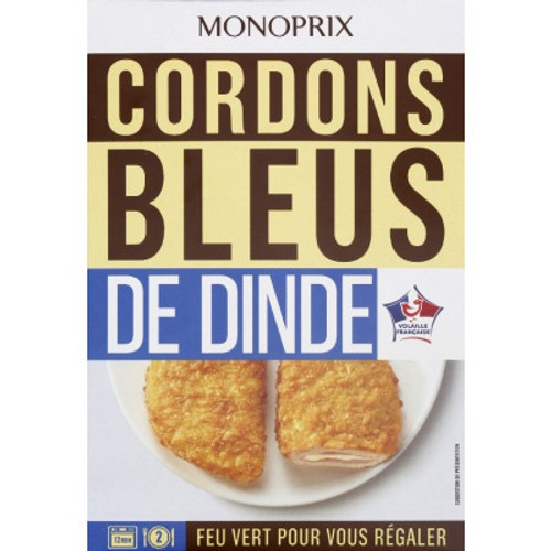 Monoprix Cordons Bleus De Dinde x2 200g
