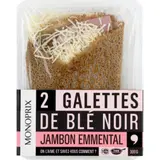 Monoprix Galettes De Blé Noir Jambon Emmental x2 300g