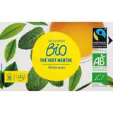 Monoprix Bio Thé vert menthe 20 sachets 36g