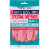 Monoprix Gants Résistants Spécial Ménage, Latex Naturel, Taille L x2
