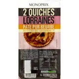Monoprix Quiche Lorraine Pâte Pur Beurre 2x260g
