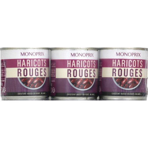 Monoprix Haricots Rouges 3x125g