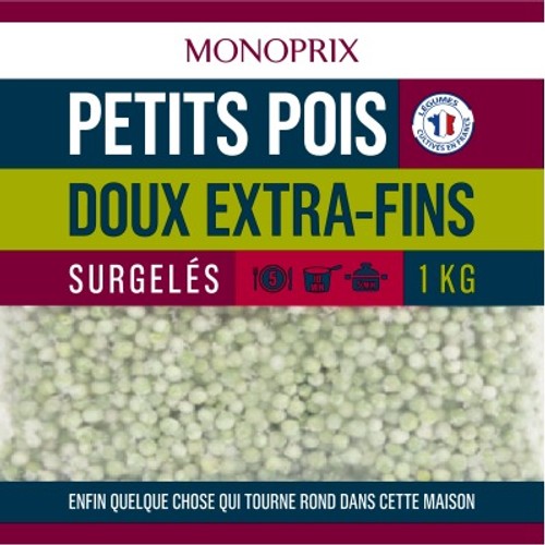 Monoprix Petits pois extra fins 1kg