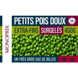 Monoprix Petits pois extra fins surgelés 450g