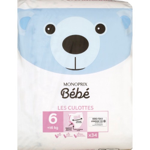 Monoprix Bébé Culottes Taille 6 x34