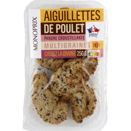 Monoprix Aiguillettes Panées Graines 250g
