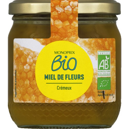 Monoprix Bio Miel de Fleurs Crémeux 500g