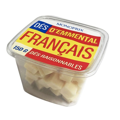 Monoprix Dés Emmental 150g