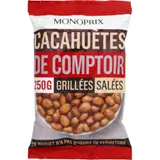 Monoprix Cacahuètes de comptoir grillées et salées 250g