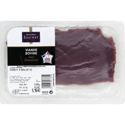 Monoprix Gourmet Steak Tranché x2 140g