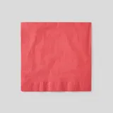 Monoprix Maison 20 Serviettes Jetables Triple Épaisseur Rouges, 40x40cm