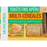 Monoprix Mini Toast Apéro Multi Céréales 100g