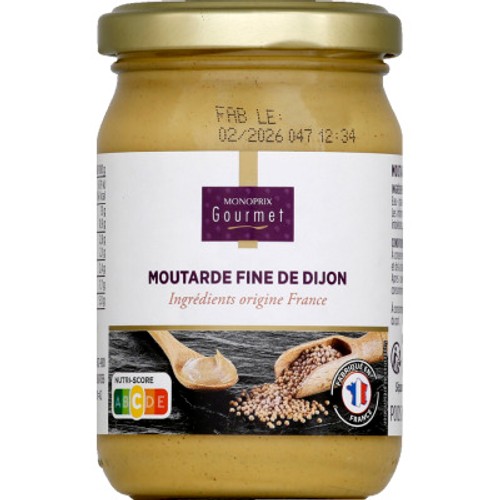 Monoprix Gourmet Moutarde de Dijon 200g