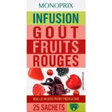 Monoprix Infusion Fruits Rouges 25 Sachets 37,5g