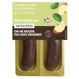 Monoprix Boudin Noir Traditionnel Aux Pommes Du Verger 2x125g