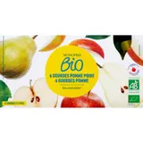 Monoprix Bio Gourdes Pommes et pommes / poires 12/90g