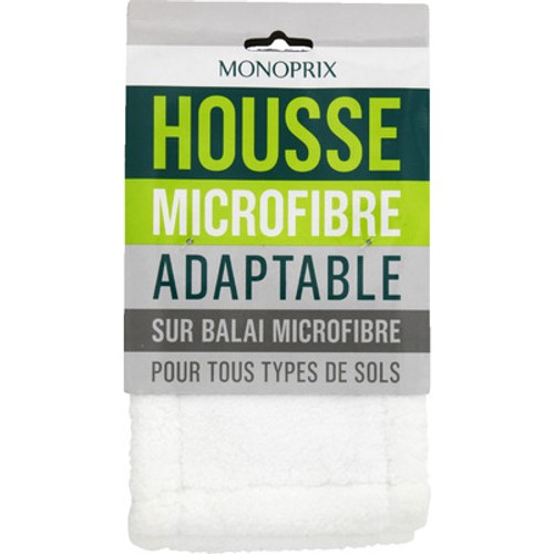 Monoprix Housse Microfibre Adaptable Balai Microfibre