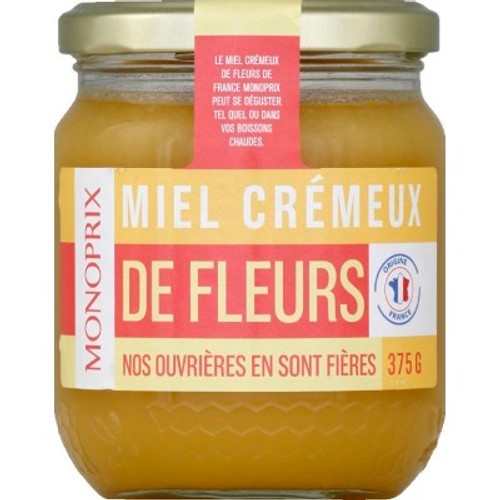 Monoprix Miel Crémeux de Fleurs 375g
