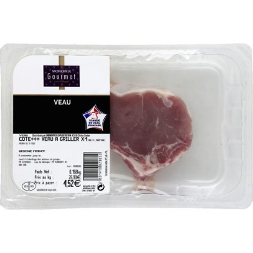Monoprix Gourmet Côte de Veau avec Os 150g