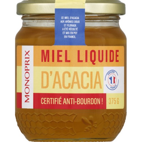 Monoprix Miel Liquide D’Acacia 375g