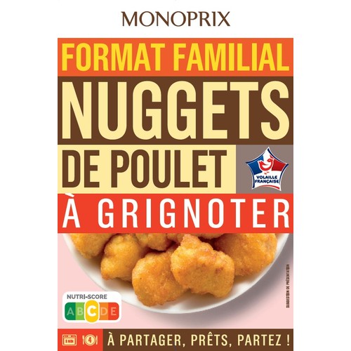 Monoprix Nuggets de poulet 400g