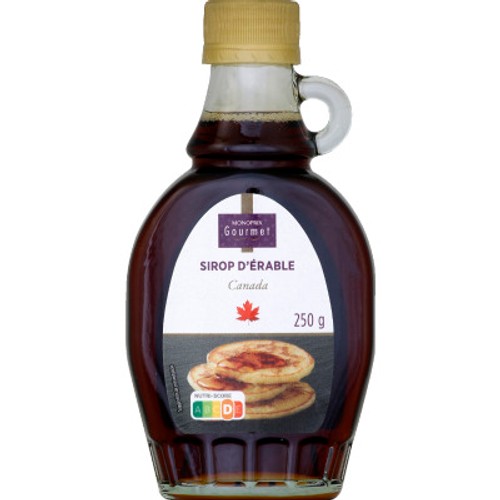 Monoprix Gourmet Pur sirop d'érable du Canada 250g