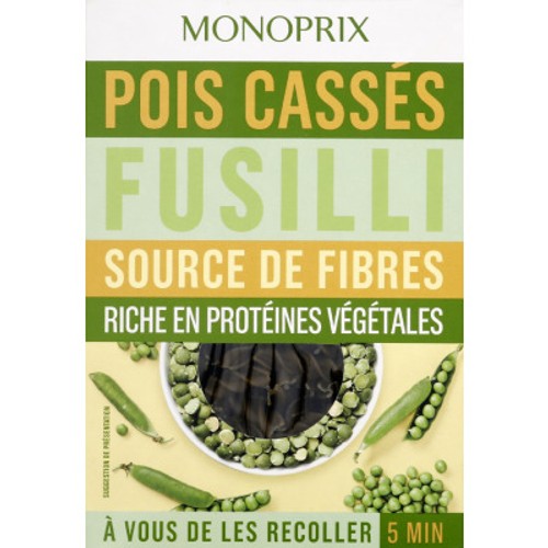 Monoprix Fusilli Pois Cassés 250g