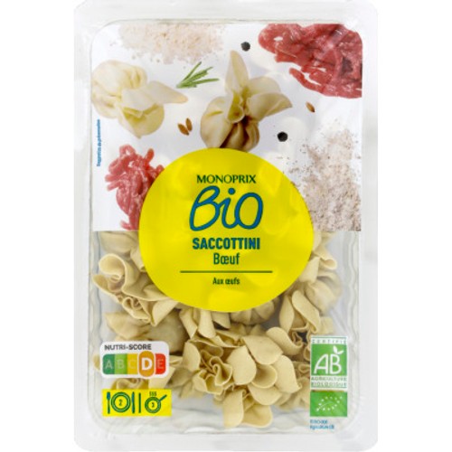 Monoprix Bio Saccottini Bœuf 250g