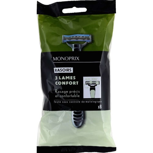 Monoprix Rasoirs Jetables 3 Lames x8