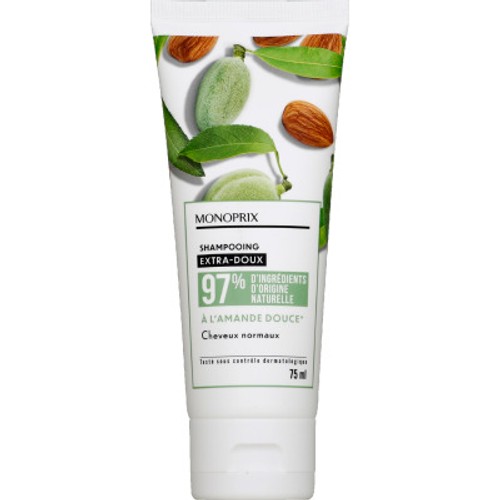 Monoprix Shampooing extra doux à l'amande douce 75ml