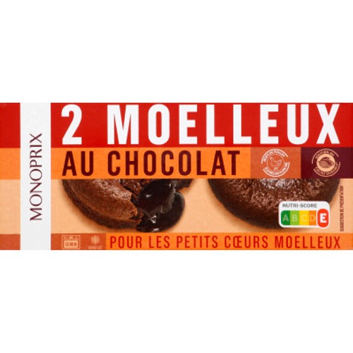 Monoprix Moelleux au chocolat 190g