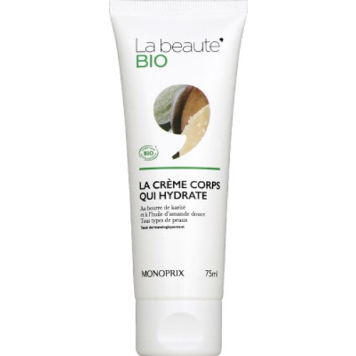 Monoprix La Beauté Bio Crème Soin au Beurre de Karité & à l'Huile d'Amande Douce 75ml