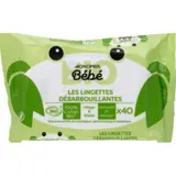 Monoprix Bébé Bio Lingettes Débarbouillantes x40