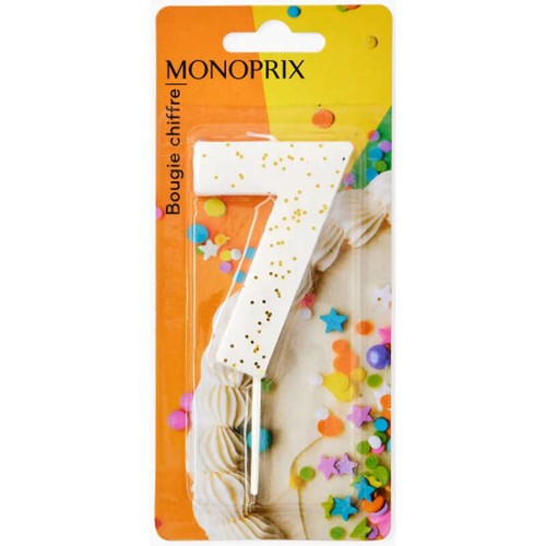 Monoprix Maison Bougie Chiffre 7
