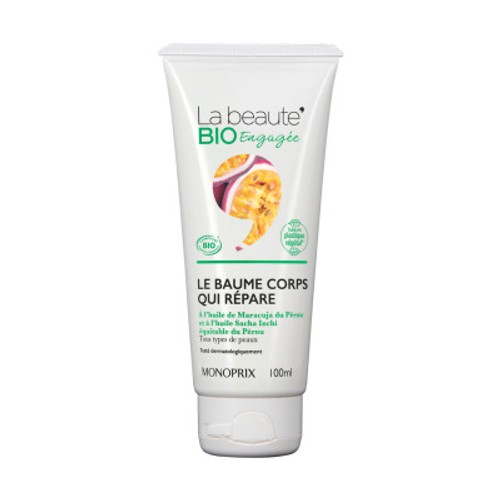 Monoprix La Beauté Bio Engagée Le Baume Corps Qui Répare 100ml