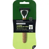 Monoprix Rasoir 5 Lames Manche En Liège + 2 Recharges