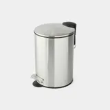 Monoprix Maison Poubelle À Pédale, Inox Brillant, 3L