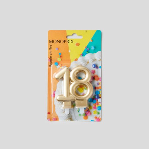 Monoprix Maison Bougie Chiffre N°18
