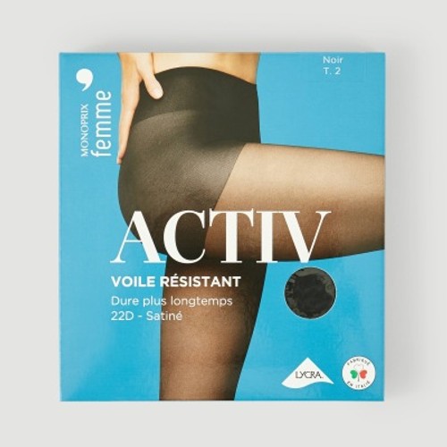 Monoprix Femme Collants Noirs - T2