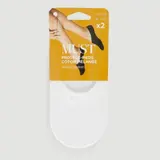 Monoprix Femme Lot De 2 Protège-Pieds Noirs Spécial Baskets Taille 39/41