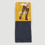 Monoprix Femme Mi-Bas Opaques Marine - TU