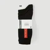 Monoprix Lot De 3 Paires De Chaussettes En Jersey Noir T39/42
