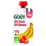 Good Gout Fraise Banane  - Dès 4 Mois Bio 120g