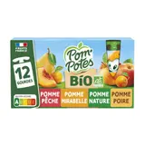 Pom'potes Compote gourdes Bio multivariétés 12x90g
