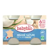 Babybio Petit Pots Brassé Nature 2x130g